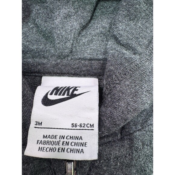 Nike‎ Jacket Baby Sz 3 Months Black Hood Full Zip Unisex 52-56 Cm EUC - Picture 4 of 11